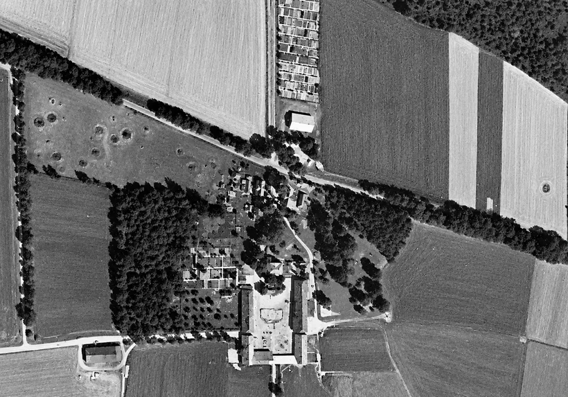 Luftbild 1952 — die Spuren der Bombennächte